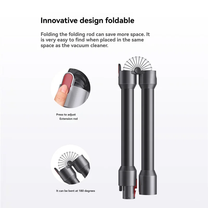 다이슨 V7 V8 V10 V11 V15 진공 청소기 부품 튜브용 스트레이트 튜브 연장 완드 접이식 퀵 릴리스