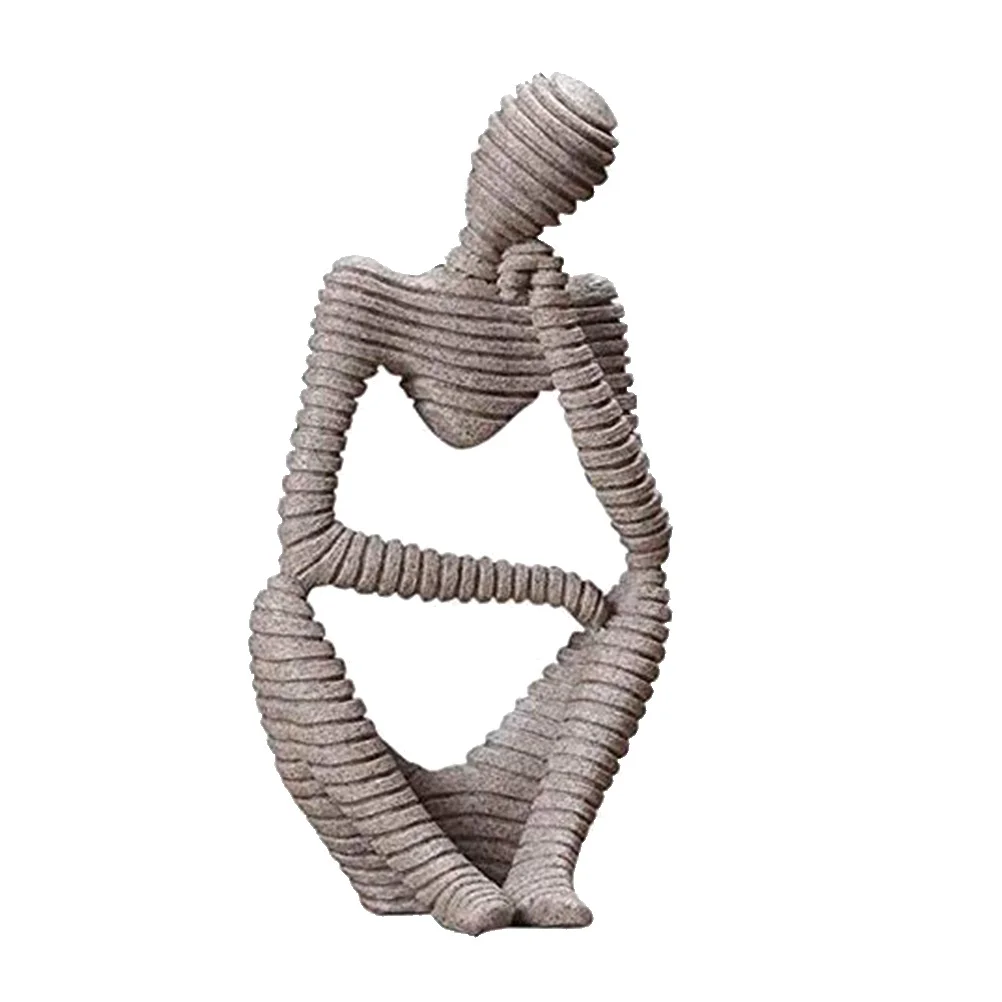 

Decoration Abstract Figure Craft Desktop Adornment Sandstone Home Resin Man Office