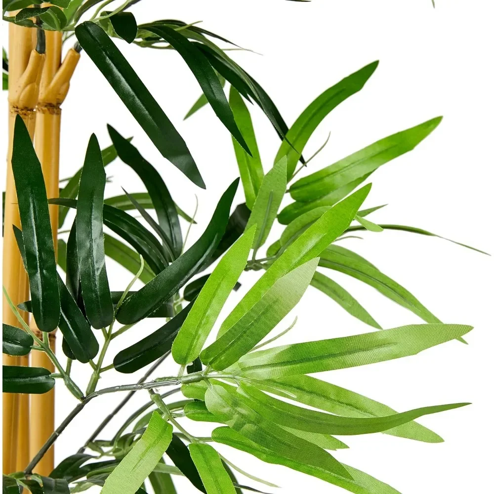 Green Home Decoration Fake Bamboo Plant With Plastic Planter Pot Living Room Decoration 39.4