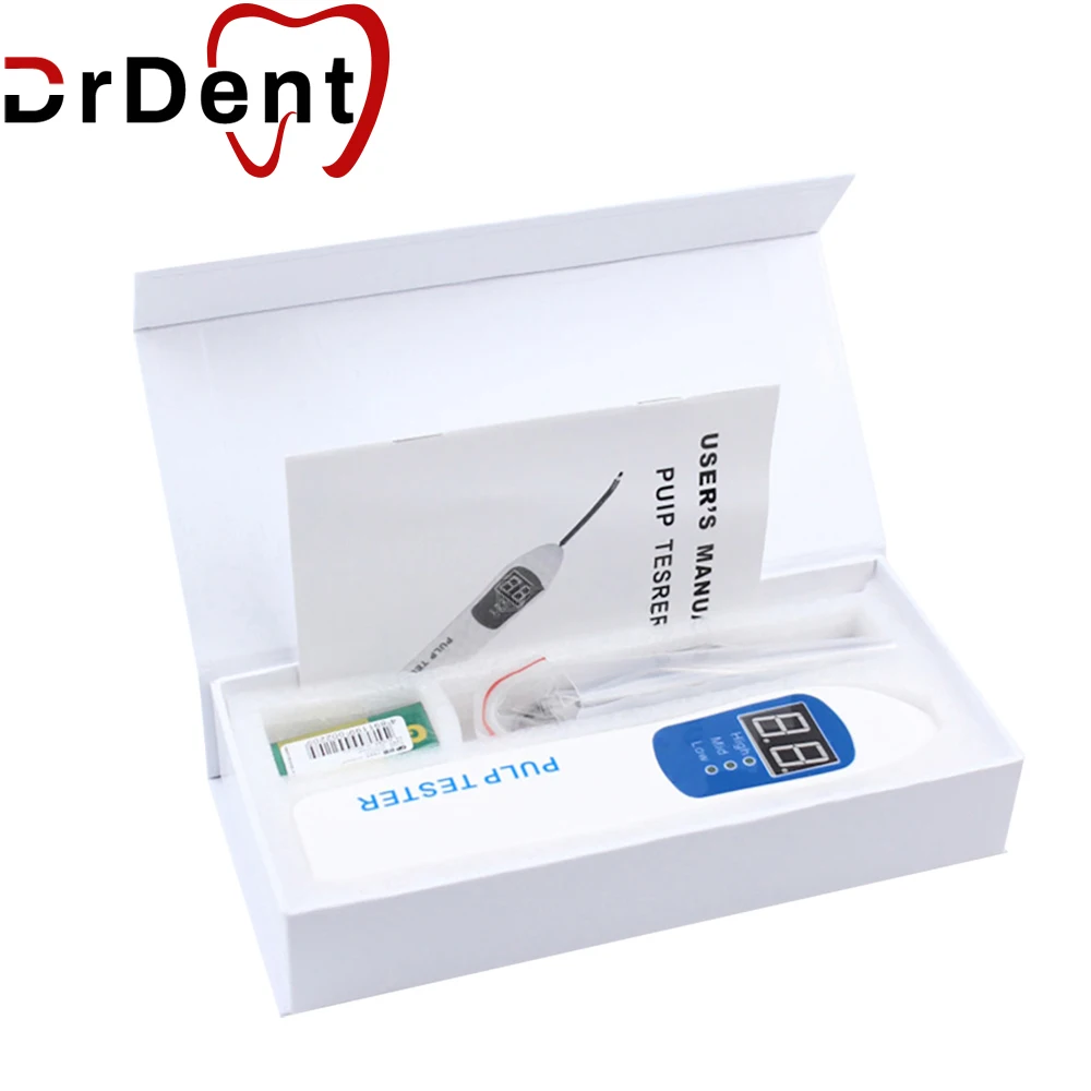 1Set Dental Electric Pulp Tester Endodontic Apex Locator Electric Pulp Tester Tooth Vitality Tester Instrument Dentistica Tool