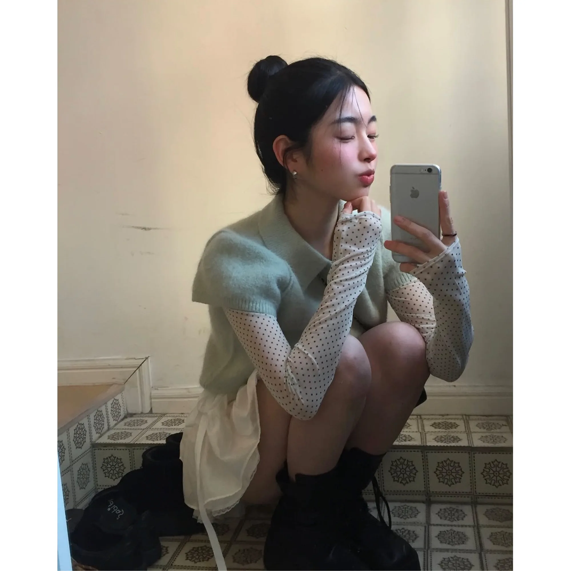 Faionable ربيع جديد وصول لي طبقة قاعدة أعلى ort Sve محبوك سترة قطعتين مجموعة تنوعا أنيقة الكورية Sle Wom...