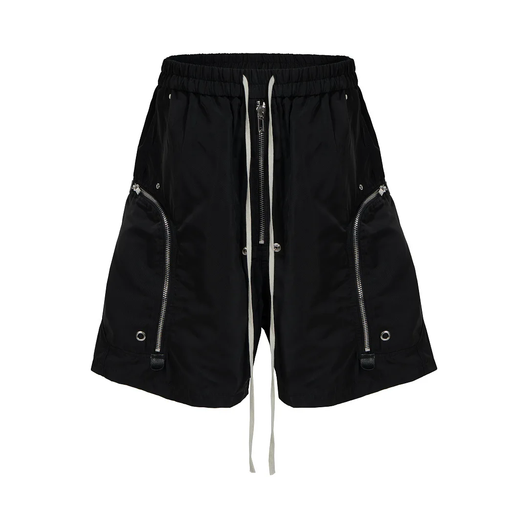 

European & American High-street Best-selling Instagram-style Vintage Drawstring Loose Bermuda Denim Shorts Hip Hop Streetwear