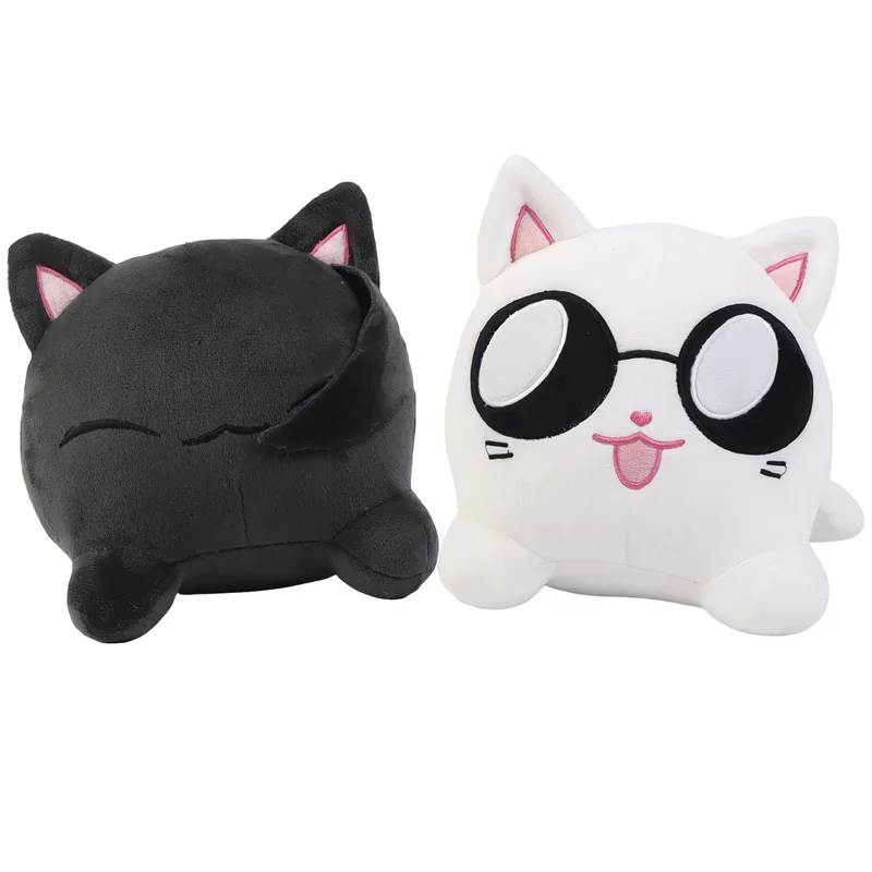 Cute Gojo Cat Plush Dolls Cartoon Hot Anime Cat Plushies Toys Stuffed Animals Pillow Home Decor Kids Birthday Gifts