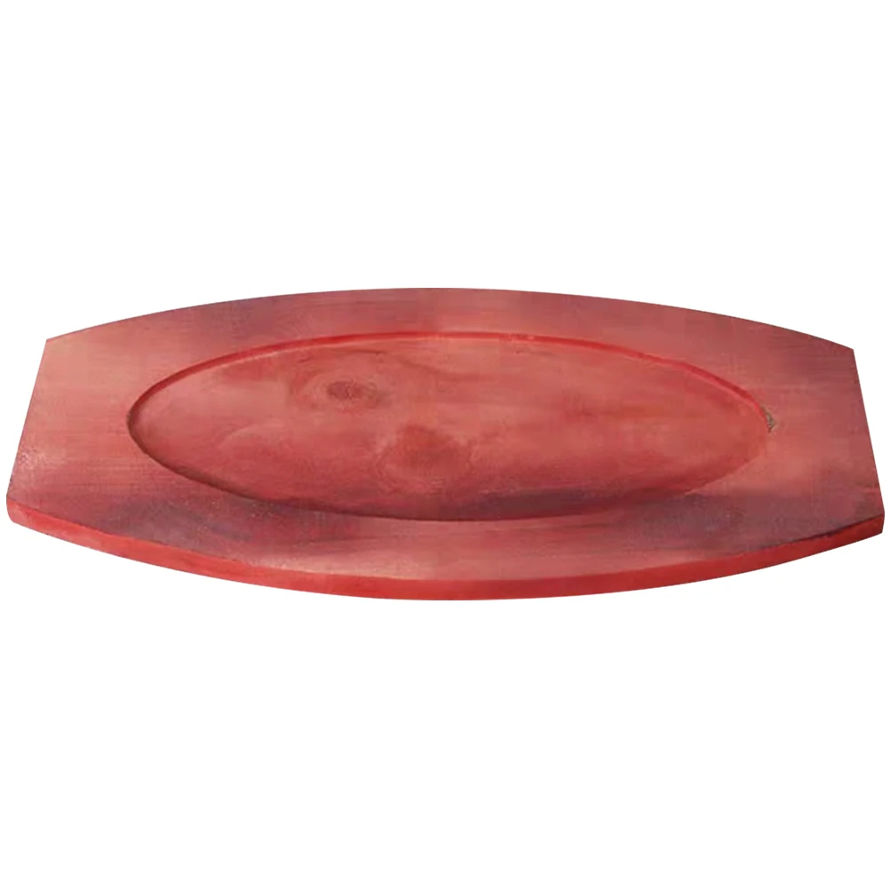 

Wooden Grilling Reusable Fish Baseplate Barbecue Cooking Pan Non-Stick Fry Pan Baseplate For Home Restaurant Outdoor Use