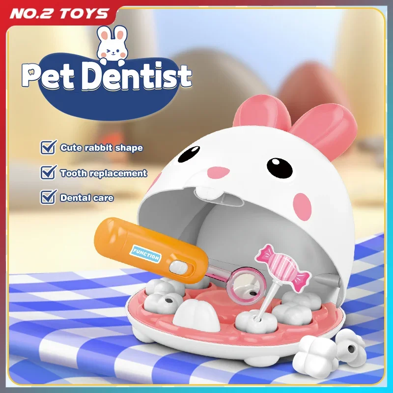 31 قطعة لعبة طبيب الأسنان بنين بنات دور اللعب محاكاة المشهد العناية بالأسنان طبيب اللعب التظاهر اللعب طقم أدوات طب الأسنان ألعاب أطفال الهدايا #1