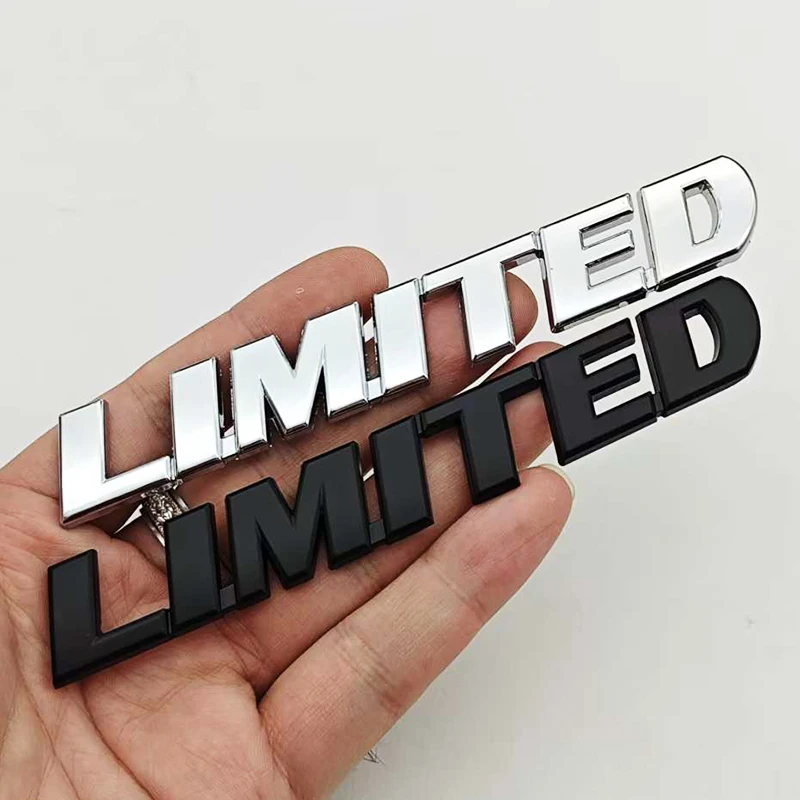 3D Metal Car Letters Logo LIMITED Rear Trunk Badge Sticker Emblem For JEEP Grand Cherokee Overland Compass Wrangler Accessories view 6