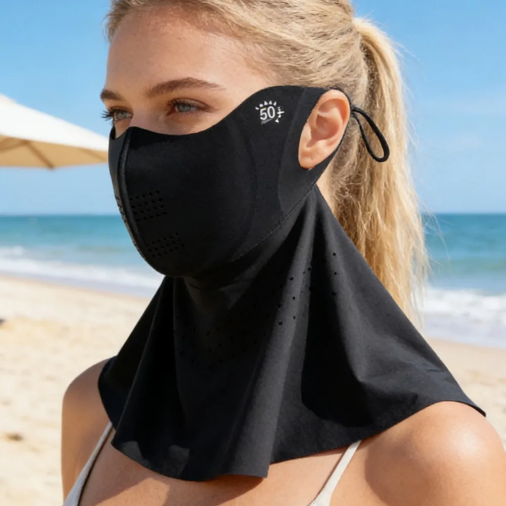 

360 ° Легкая охлаждающая маска-капюшон для защиты от солнца, летняя уличная маска для рыбалки, серфинга, плавания