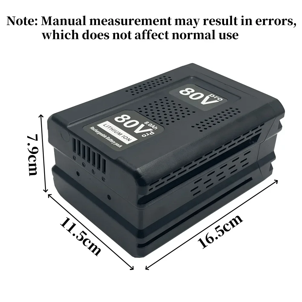 80V 6000mAh Strong power Replacement Lithium-Ion Battery for Greenworks Max Battery GBA80200 GBA80250 GBA80400 GBA80500