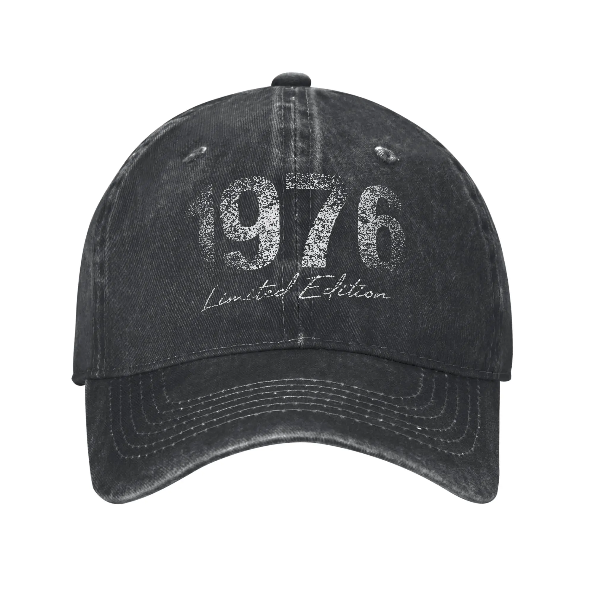 Washed Baseball Cap Vintage 1976 Limited Edition Summer Hip Hop Hats For Men Adult  Design Print Hiking Fishing Sun Baseball Cap