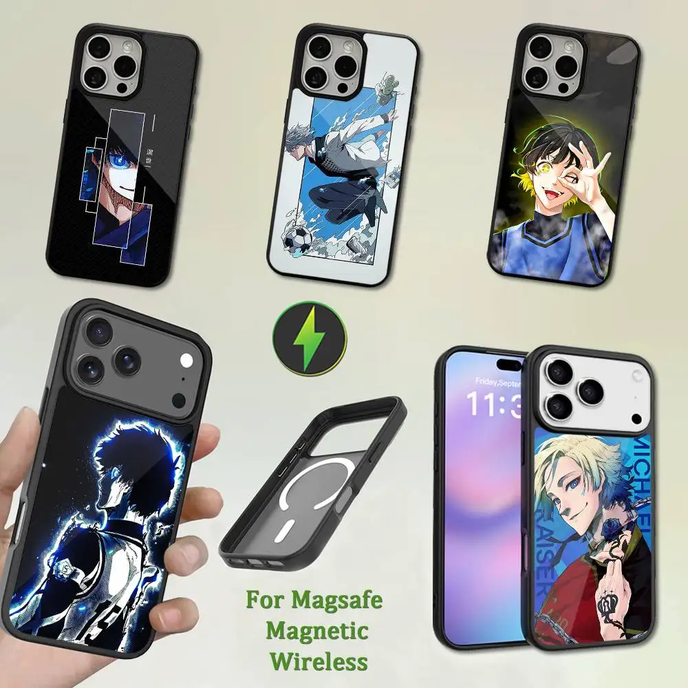 

Cool B-Blue L-Lock Animate Phone Case For iPhone 13,12,11,16,15,17,14,Pro,Max,Plus,Mini,Magsafe,Magnetic Wireless Charging