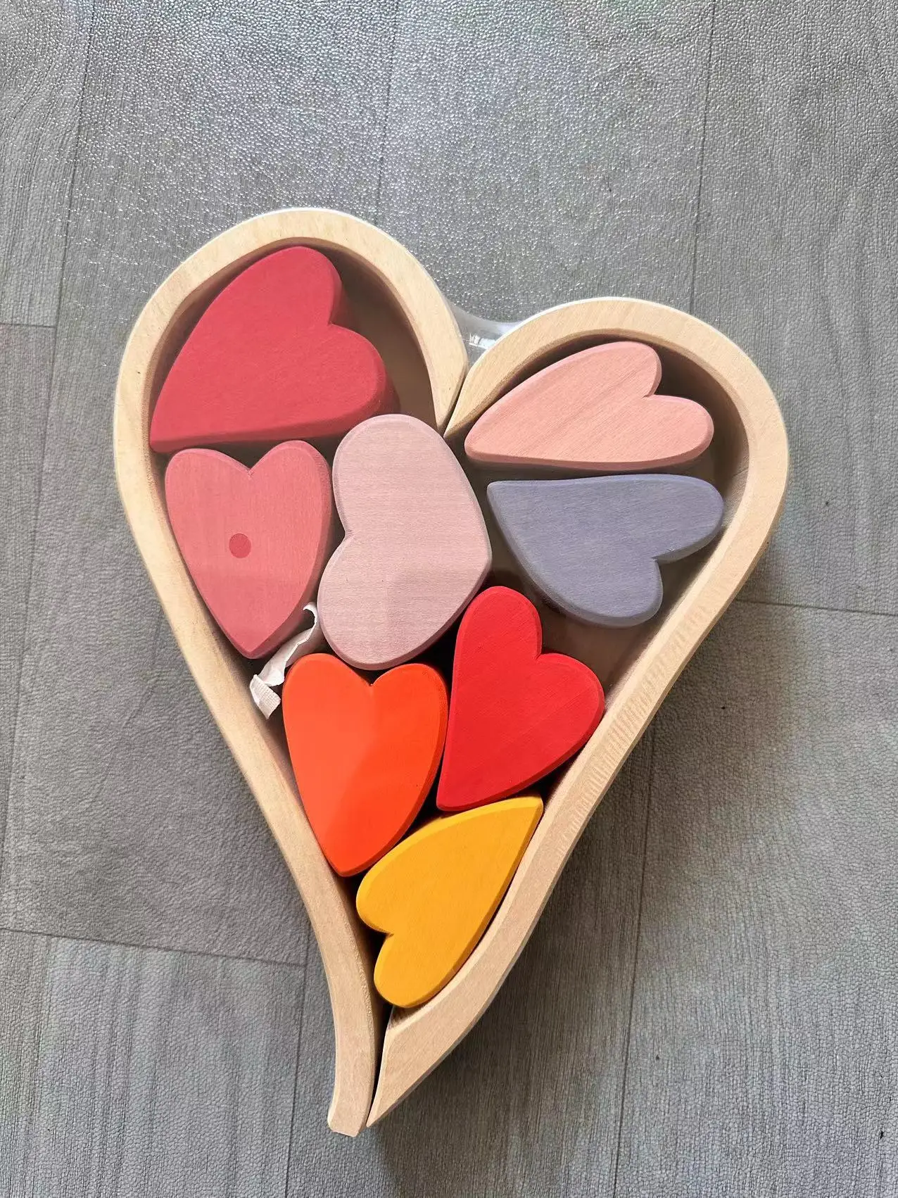 High Quality Wooden Toys Lime Wood Rainbow Arch Stacking Blocks Building Semi Color Sorting Peg Dolls Balls Slat for Kids Play image 3