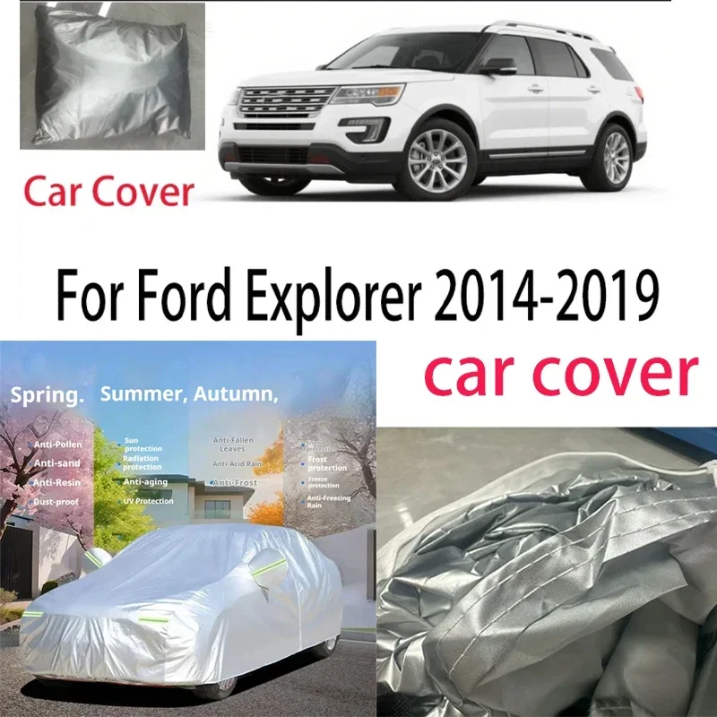 

For Ford Explorer 2014-2019 2015 Car Cover Protection Sunscreen Heat Insulation Dust Resistant Scratch Car Exterior Accessories