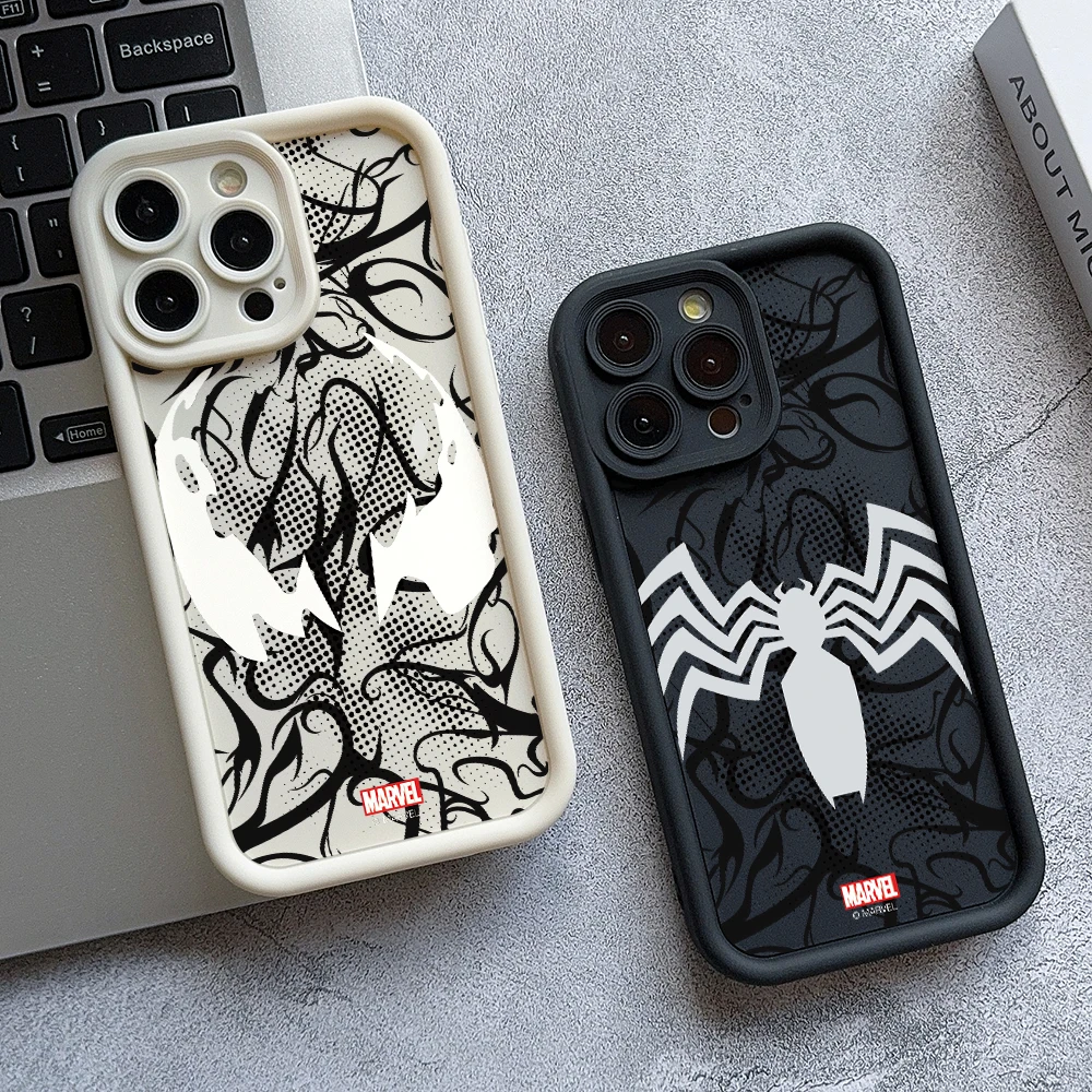 Venom Spider-Man Phone Case for Oppo Reno 12 11 10 8 7 6 5 4 3 2 Reno12 Reno11 Reno10 Reno8 T Z F Pro Plus 4G 5G Ladder Cover