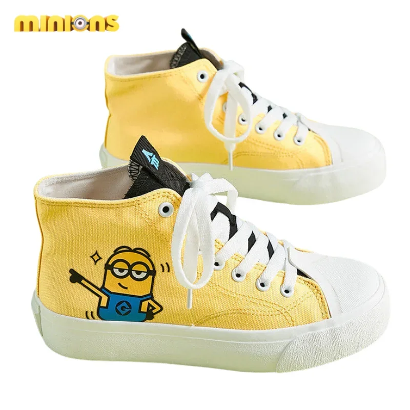 Spregevole Me Minions cartoon cute scarpe casual con suola spessa animazione creativa periferiche kawaii scarpe di tela sneakers per studenti