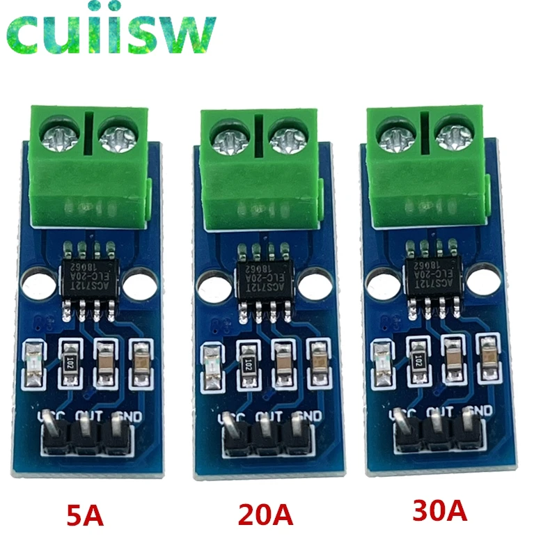 5A 20A 30A Hall Current Sensor Module ACS712 module for Arduino ACS712TELC- 5A/20A/30A