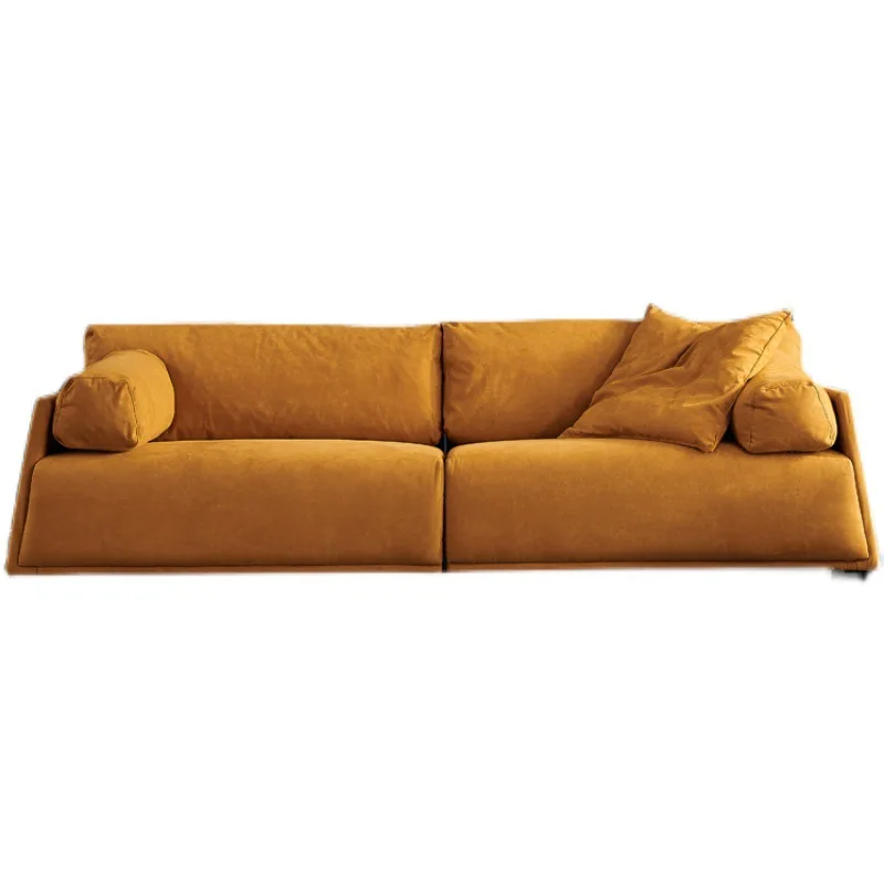 Nordic light luxury fabric sofa, living room small apartment, three-person combination, sofa