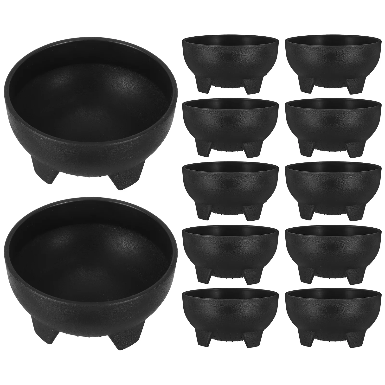 

12Pcs Mexican Salsa Bowls Reusable Plastic Footed Serving Dishes Snack Bowls for Party Chips Dips Nuts Appetizers