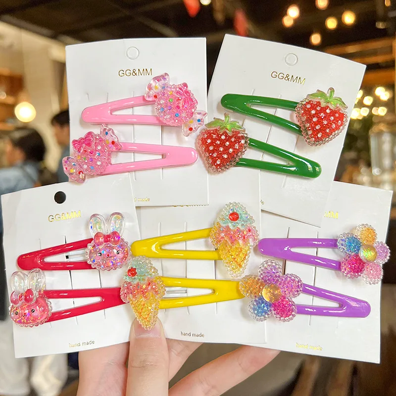 

Хит продаж: Набор детских аксессуаров для волос (1 шт.) – милые резинки и заколки с дизайном в виде конфет, высокоэластичные держатели для хвостиков