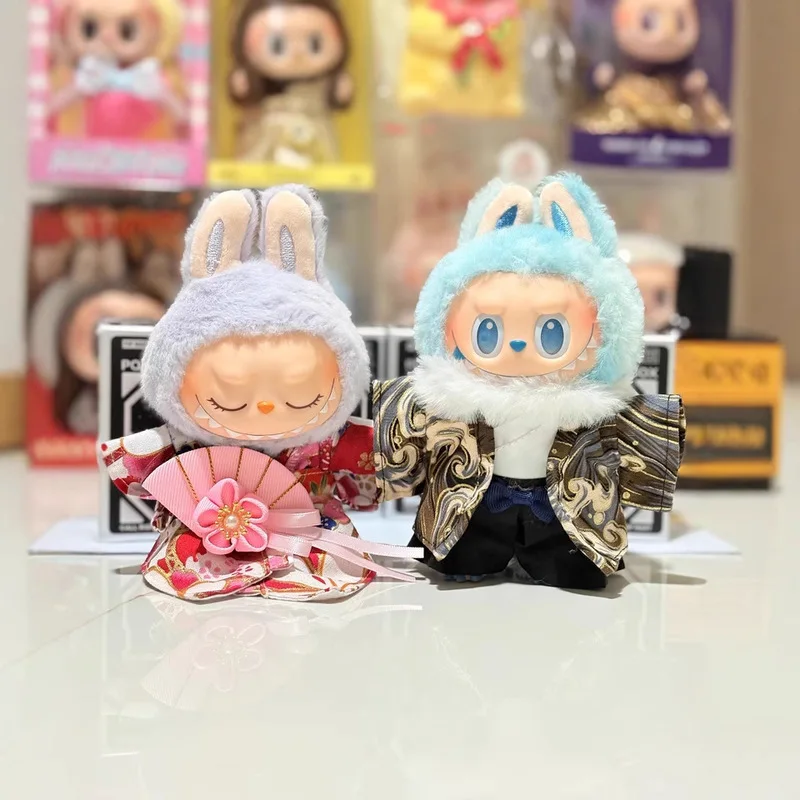 

Милые Labubu15-17 см поколения 1, поколения 2 поколения 3, одежда для кукол Labubu, одежда, наушники, аксессуары для кукол с камерой, подарки