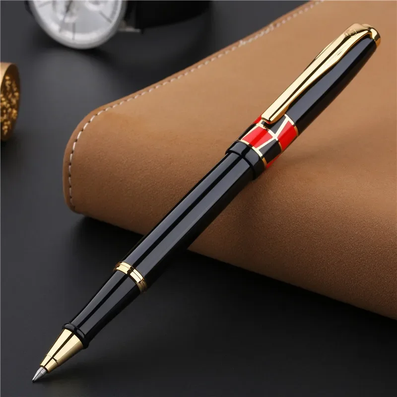 high quality Black 923 Roller Ball Pen School Office Stationery fashion Writing ball pens Gift