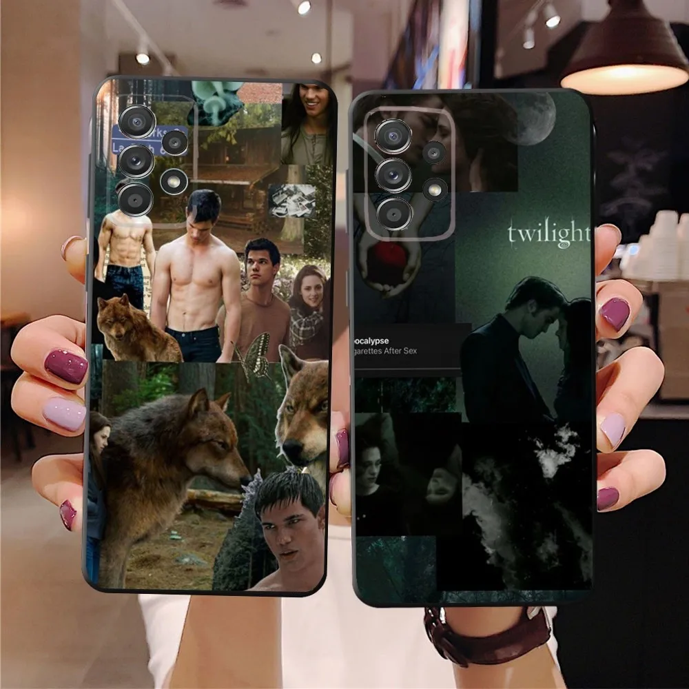 T-Team Edward Jacob Twilight-S  Phone Case For SamsungS24,23,22,21,S20 Ultra Pro 10,S30Plus,S9,20lite Ultra Black Cover