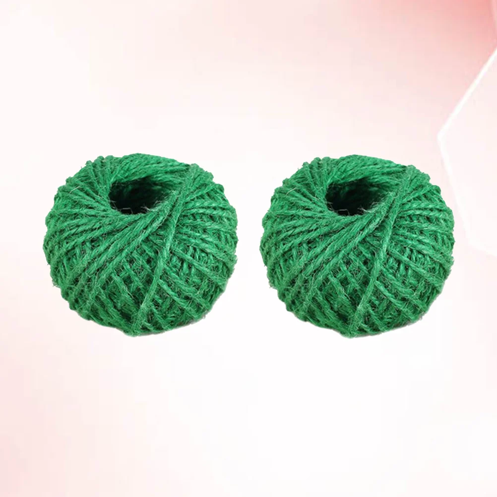 Green Thicken Jute Rope, Flower Bunding, Flower Bunding, Interior e Exterior, 2 pcs