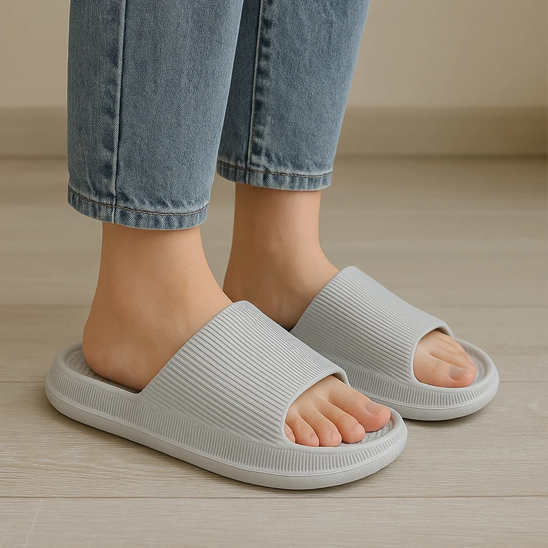 إيفا نعال شاطئ مع سحابة مثل الراحة الحمام عدم الانزلاق مقاومة للرائحة نِعال تدليك النساء أحذية المنزل الرجال صندل