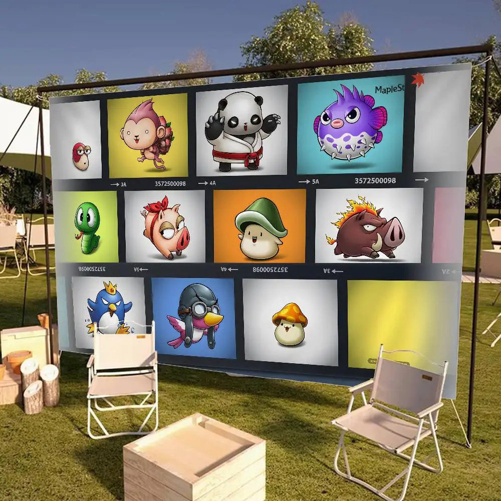 Game Maplestory In Stocked Gamer Banner INS Style Outdoor Party Decoration Atmosphere Flag
