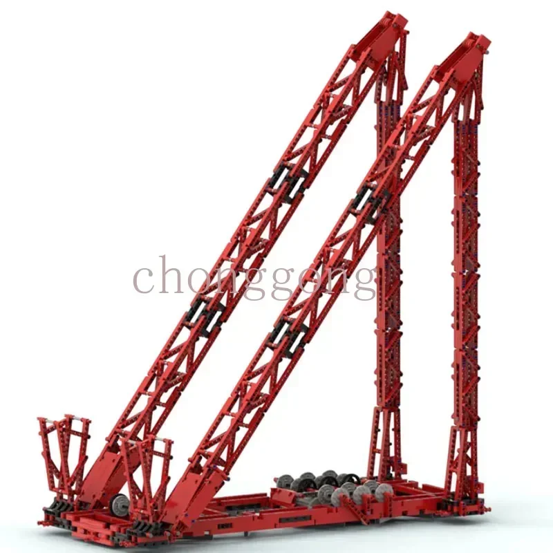 NOWY MOC-77733 Mammoet PTC-200-DS Żuraw pierścieniowy RC DIY Zdalnie sterowane klocki Model Zestaw klocków Zabawki dla dzieci Prezenty urodzinowe