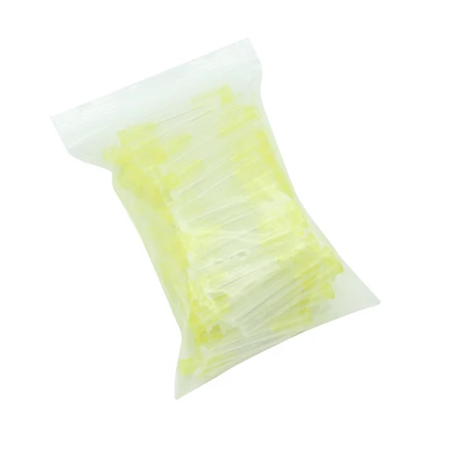 Imagen 2 del producto Punta de aguja de irrigación Endo Dental, 100 Uds., 25G/27G/30GA 30G, agujero lateral cerrado, jeringa Endo, punta de aguja de lavado de conducto radicular