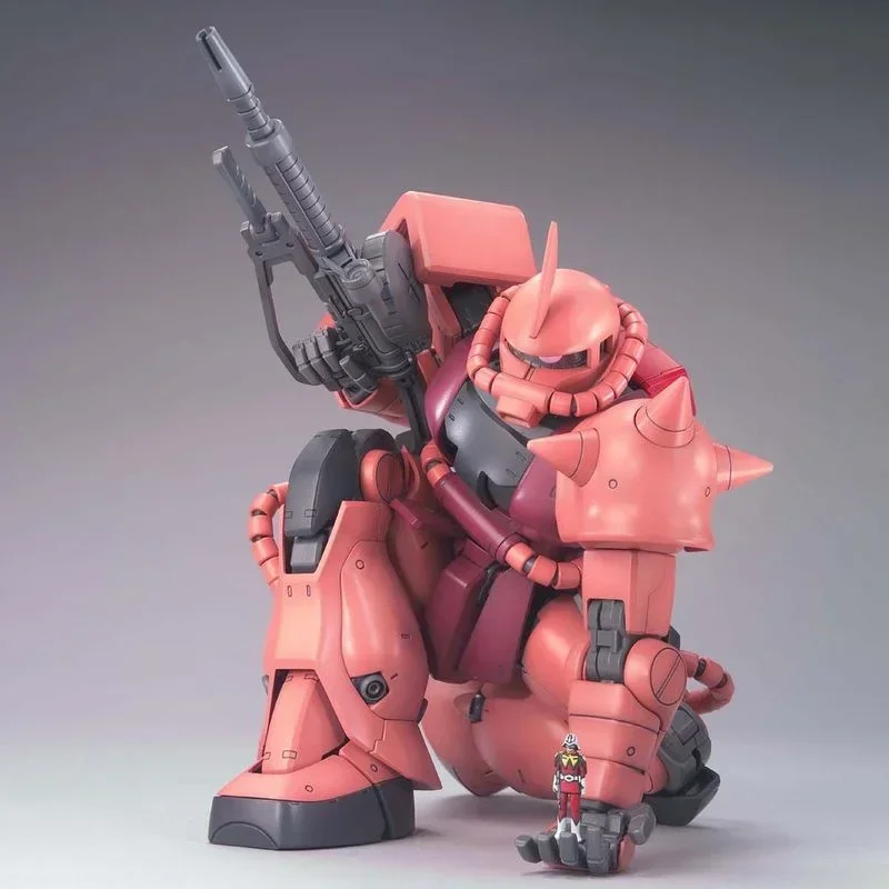 مجموعة نماذج Bandai-Gundam للأطفال ، شخصية أنيمي Gunpla ، مجم 1: MS-06S ZAKU II Collection ، شخصية حركة أنيمي Gunpla ، ألعاب حقيقية