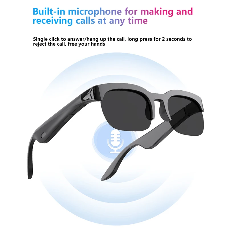 AI Smart Glasses 8MP HD Camera 8K Shooting AI Real-time Translation with Bluetooth 6.0 Earphones Call Recording Music Sunglasses image 3