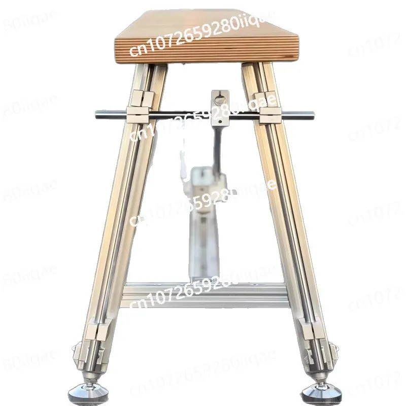 

Black Household Dining Table Bench Walnut Log Stool, Aluminum Profile Optical Axis Creative Design Ocean Board Bench