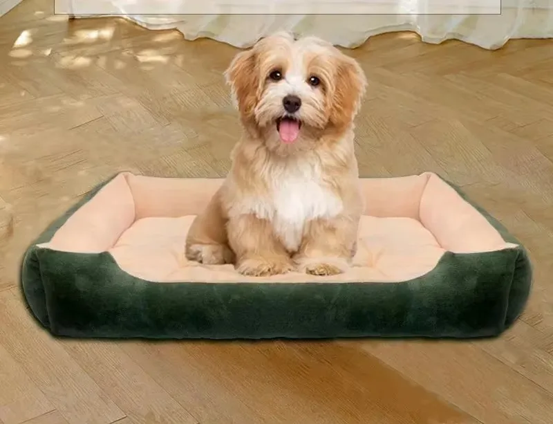 Weiche Plüsch-Bettmatte für Kleine Hunde und Katzen, Komfortable Schlafmatte Ideal für Welpen und Kleine Rassen – Detail 1