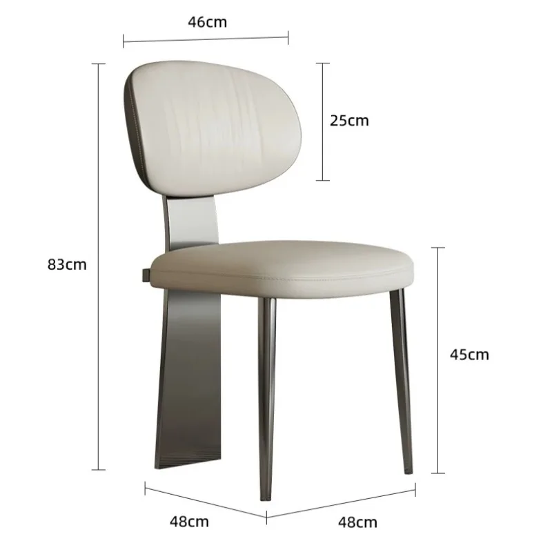 Luxury Italian Chair Wedding Design Metal Decor Dining Chairs Events Modern Cadeiras Salas De Jantar Living Room Furniture