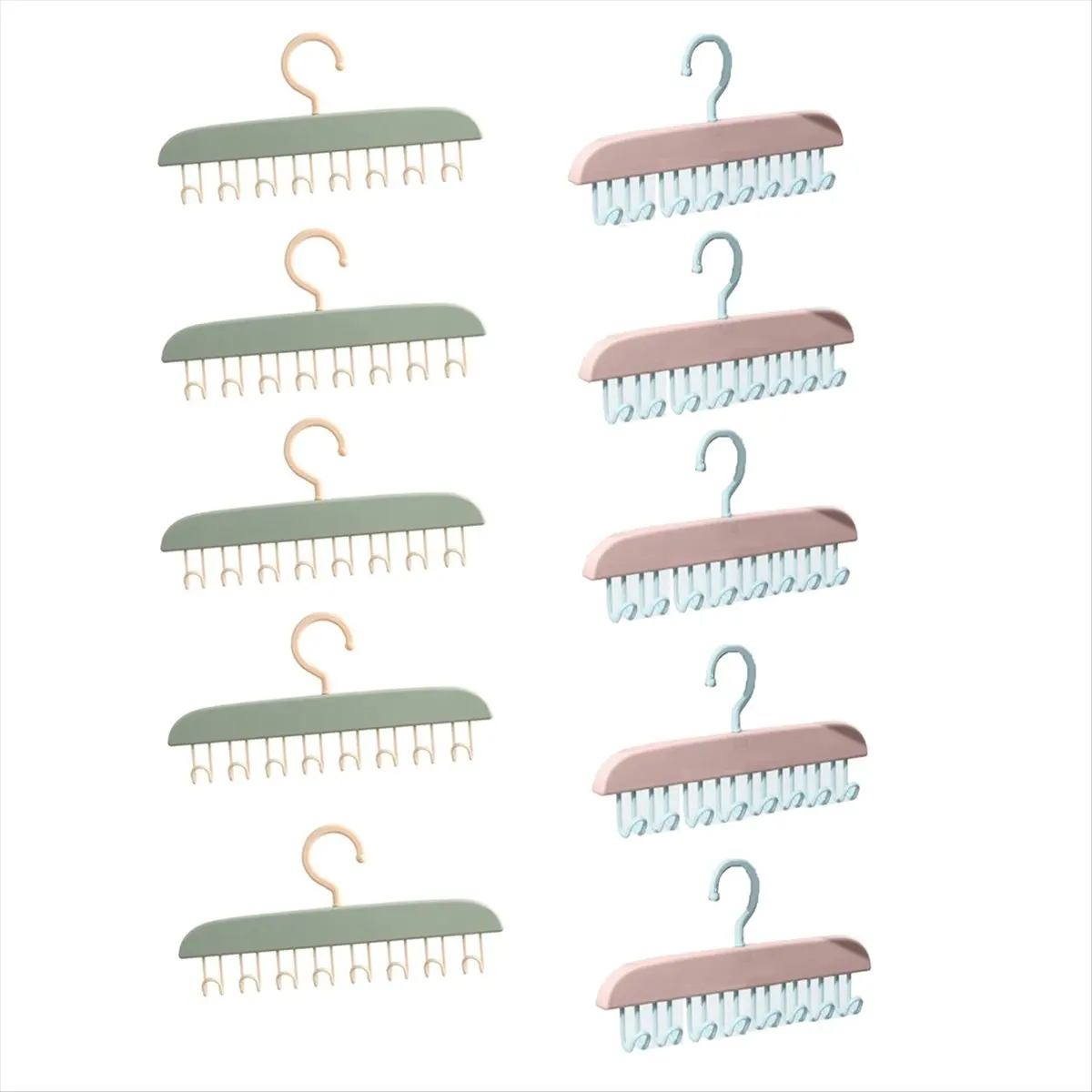 2026 Trend Multifunctional Underwear Vest Sling Hanger Storage Artifact Hook Wave Wall Hanging Frame Clothes Hanger