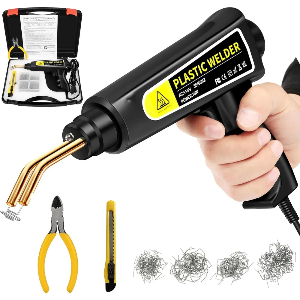 

Сварочный аппарат для пластика, сварочный аппарат для пластика 70 Вт, комплект для ремонта пластика горячего степлера, пистолет для горячего степлера, комплект для ремонта трещин автомобильного бампера с Plie