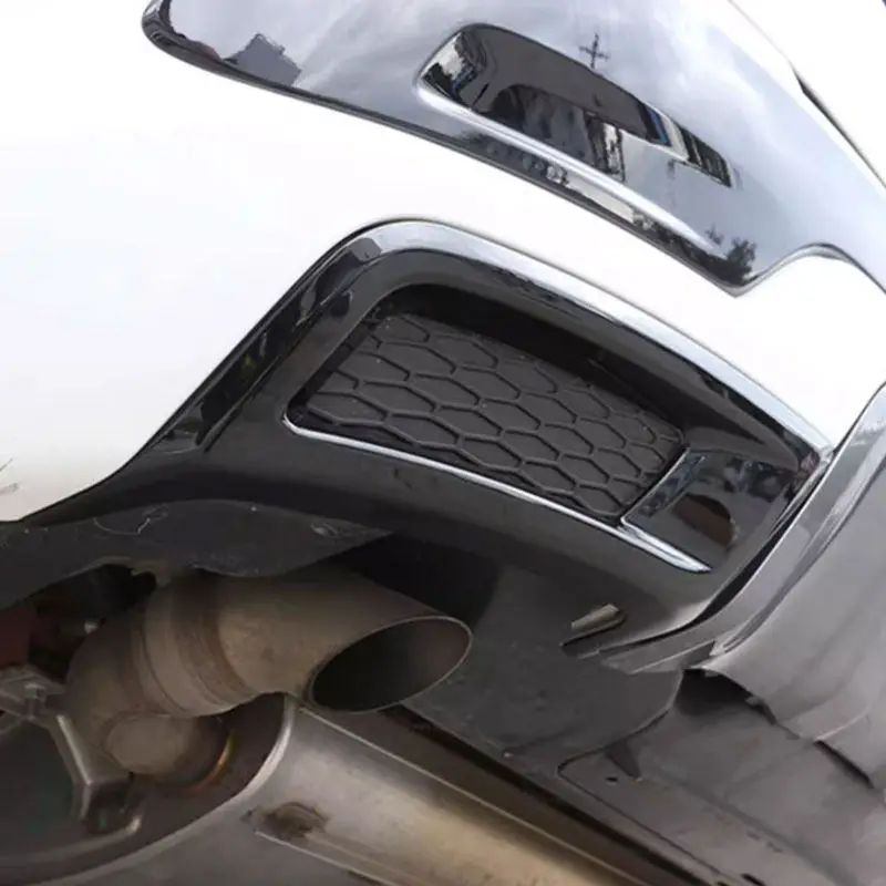 

Задний бампер автомобиля, боковое хвостовое горло, накладка на выхлопную трубу, аксессуары для Land Rover Discovery Sport 2020 2021 2022, глянцевый черный АБС-пластик