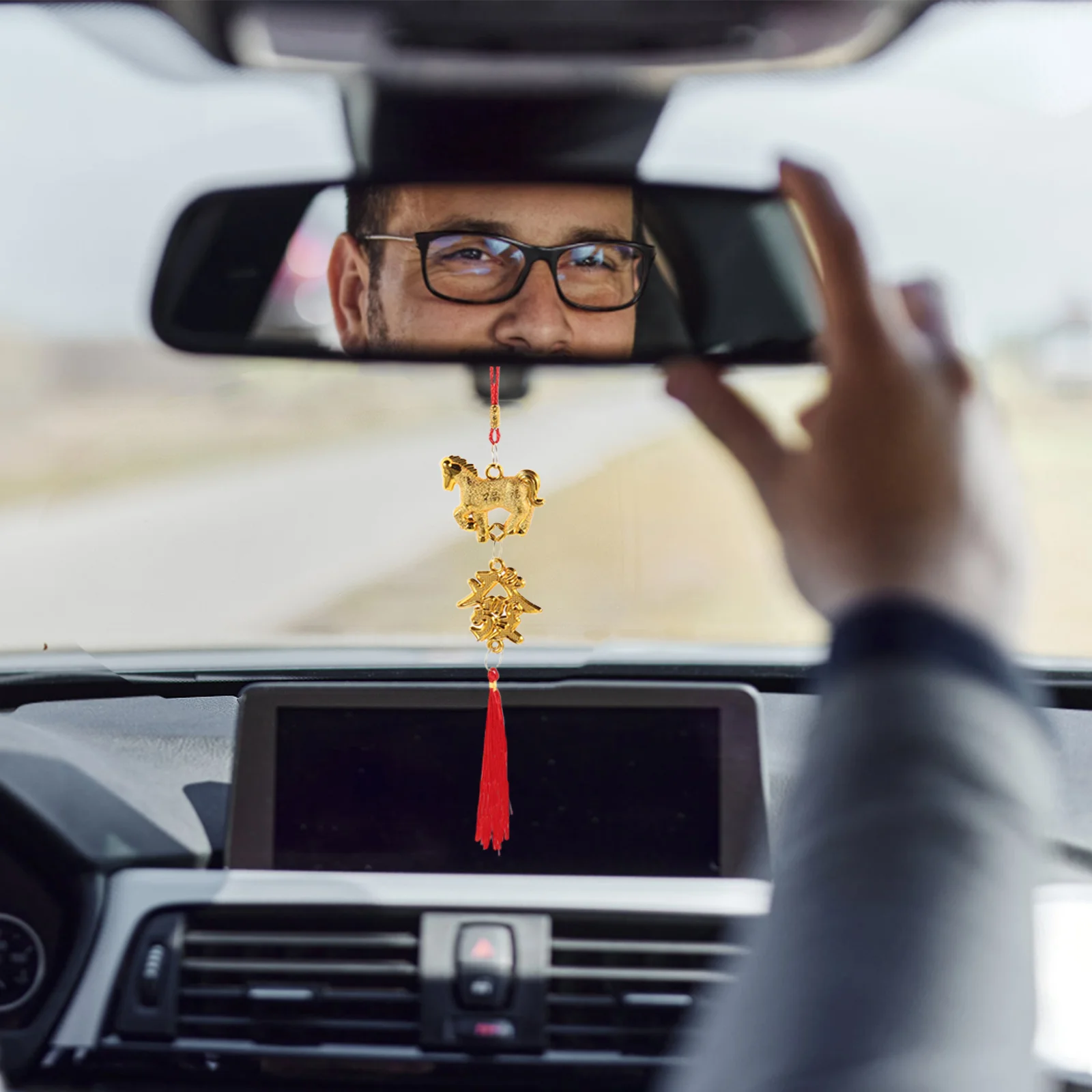 

10pcs Year Of The Horse 2026 Chinese New Year Hanging Decor Lunar Festival Ornament For Home Office Car Zodiac Horse Pendant