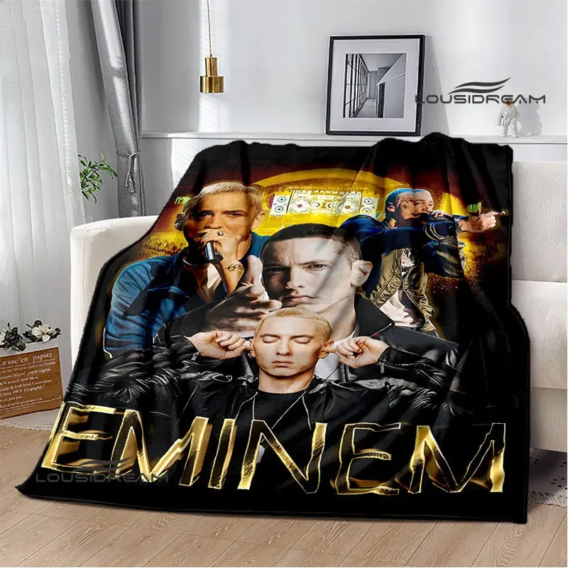 Eminem hip -hop singer printing Warm Blanket Flannel Picnic blankets for beds Birthday Gift