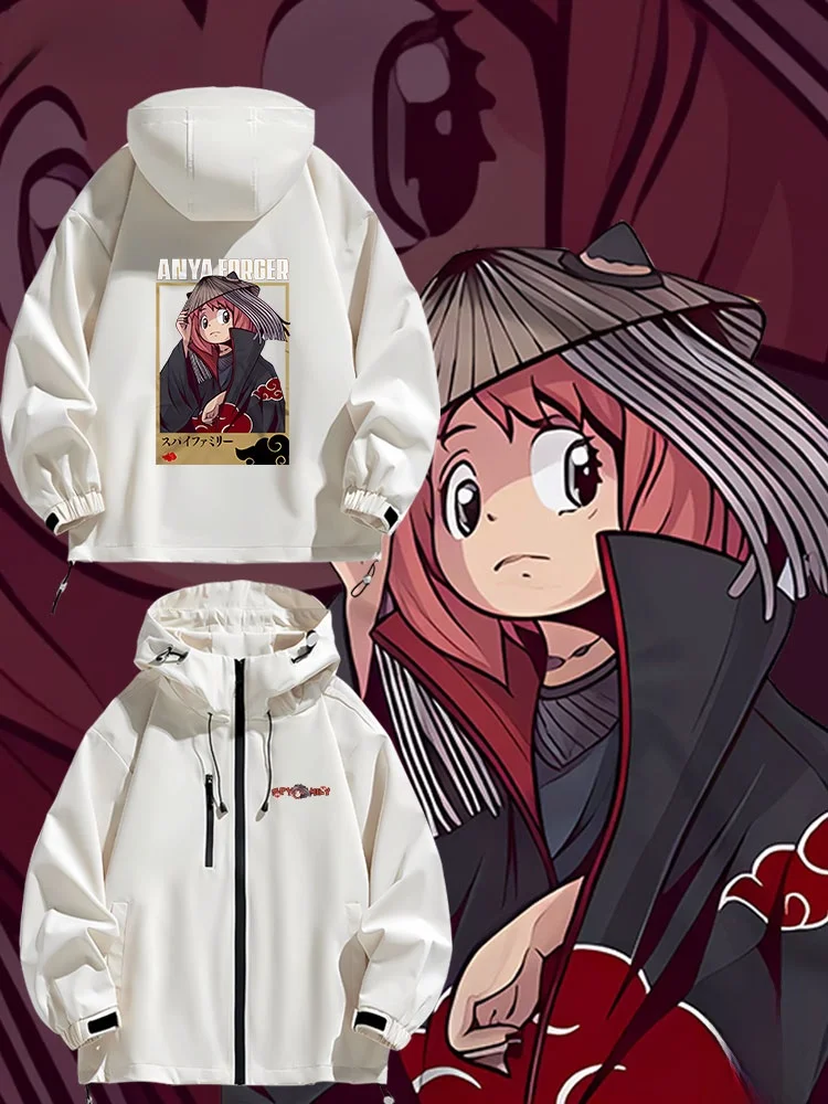 

ippuden Anaya Fly Hooded Jaet ex Spring Autumn Winter Waterproof Polyester Fiber Long Sve Zipper Clo...