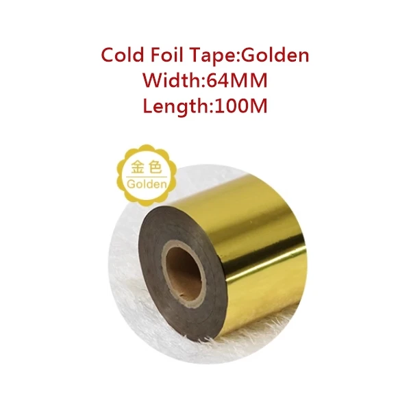 64MM Width 100M Length Original Cold Foil Stamp Paper for LY 500A&B Series Series Non-plate Plateless Foil Stamping Machine
