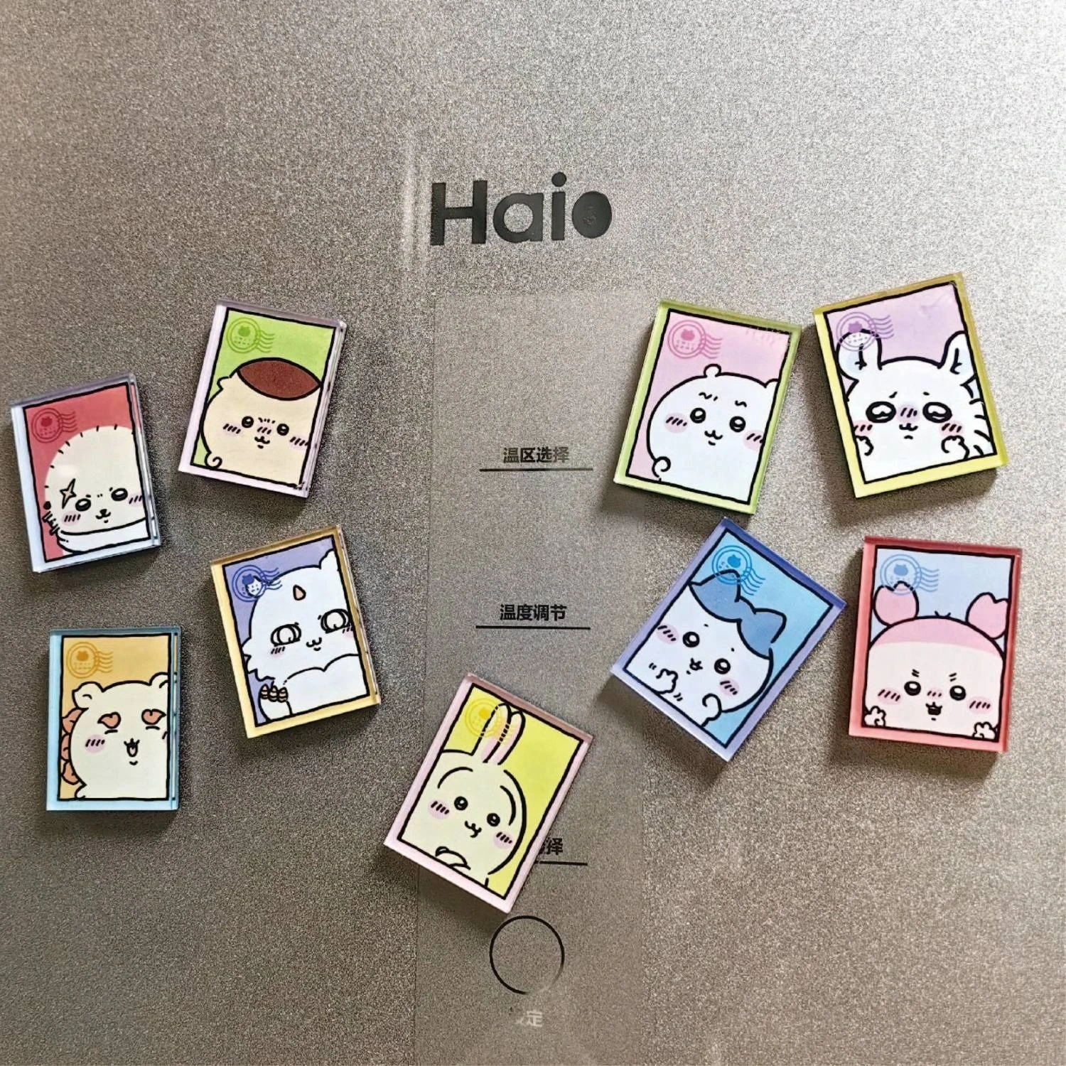 

Магниты на холодильник Chiikawa, милые персонажи мультфильмов, набор магнитов для украшения холодильника, Usagi Hachiware Shumai, забавные дверные наклейки