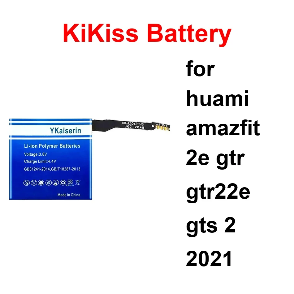 

Аккумулятор для часов Huami Amazfit 2E Gtr Gtr22e Gts 2 2021, 400-780 мАч, модели PL552624, Pl471822gha1969, PL542524GH, с проводами