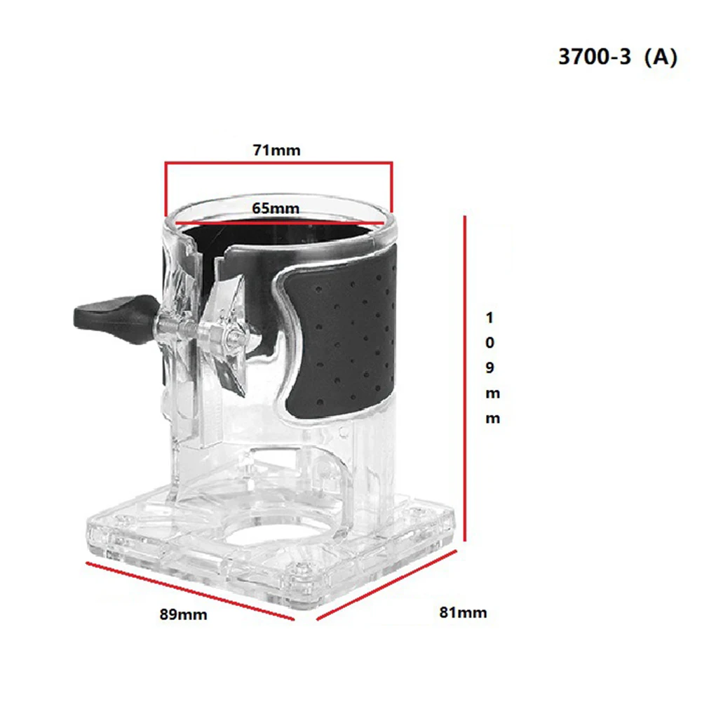 1pc Wooden Router Base Trimming Machine Plastic Base 3700 Woodworking Edge Cutter Electric Trimming Machine Power Tool Accessori