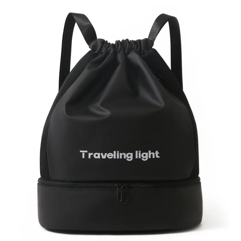 Multipurpose swimming bag wet and dry separation swimsuit storage bag waterproof bundle drawstring beach sports backpack