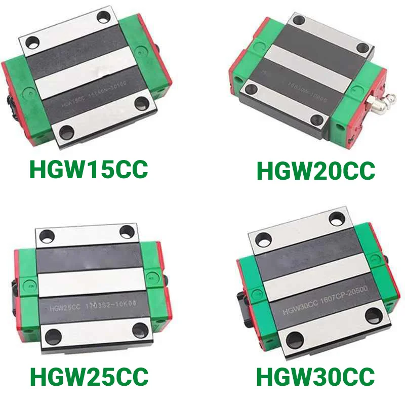 Flange Slide Block Carriage HGH15CA HGW15CC HGH20CA HGW20CC HGH25CA HGW25CC HGH30CA HGW30CC for HGR15 20 25 30 Linear Guide Rail