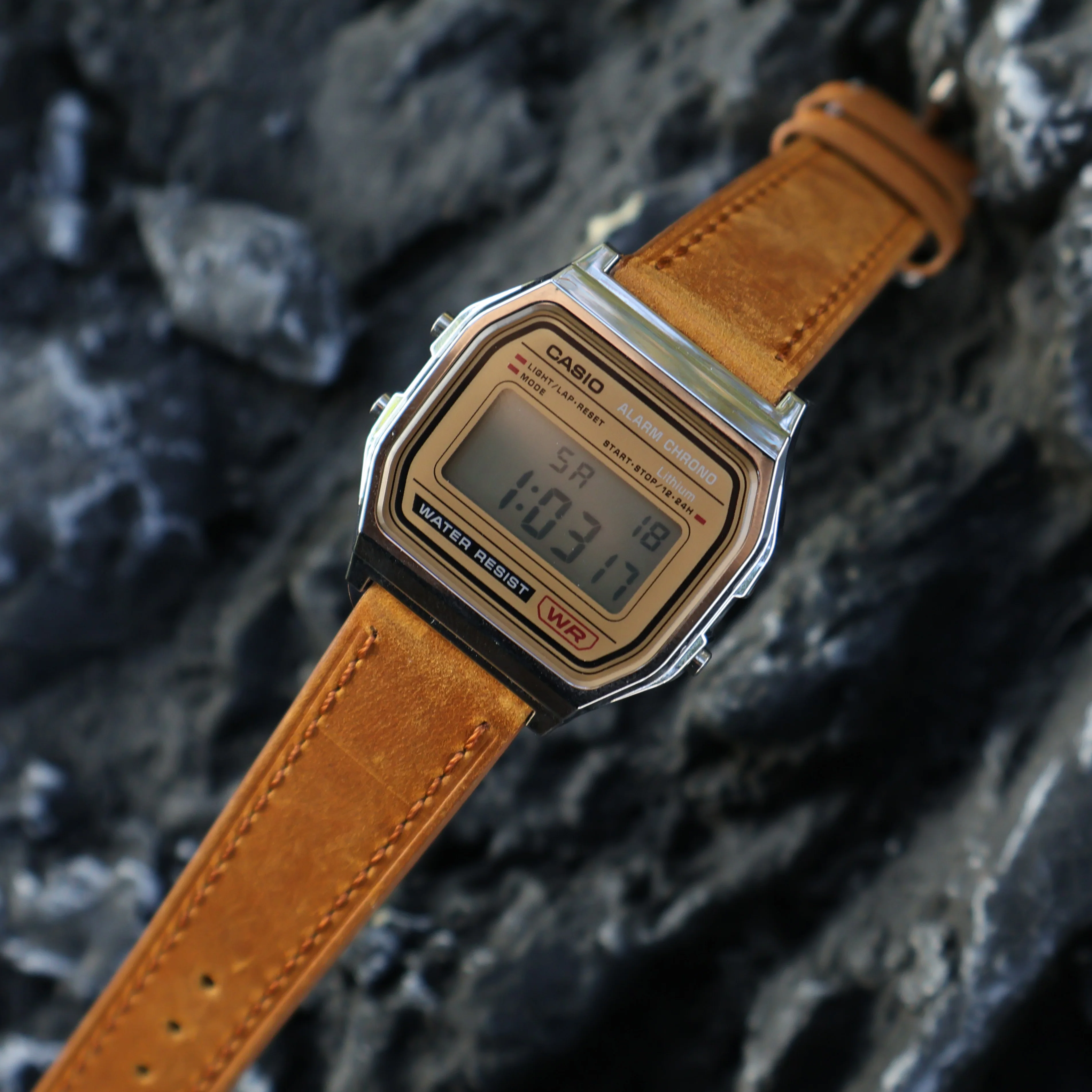 For Casio a168we AE-1200/1300 F91w A159 F105 A158  a169 f91w SGW-300 Vintage Watch Suede  Leather Strap Watchband 18mm