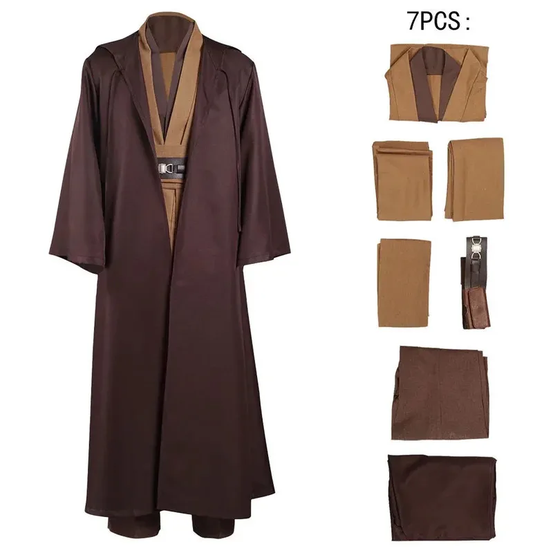 Disfraz de Cosplay de la película Star Wars, Caballero Jedi Anakin Skywalker, uniforme, traje, ropa de Halloween para mujeres y hombres