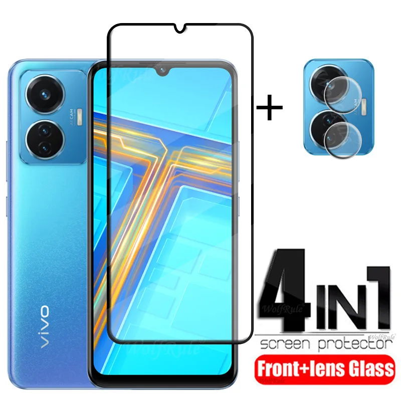

4-в-1 для Vivo T1 Snapdragon 680 стекло для Vivo T1 Snapdragon 680 Защитное стекло для экрана Vivo T1 Snapdragon 680 стекло для объектива